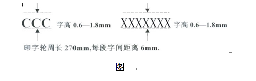 電線電纜3C標志尺寸