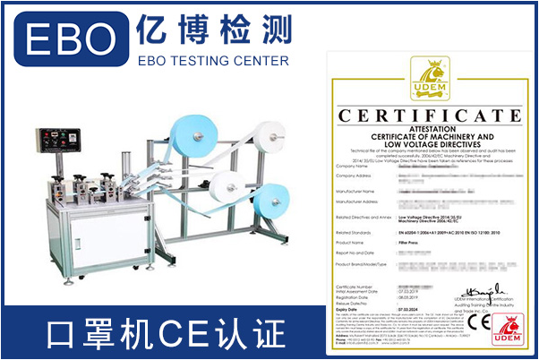 口罩機CE認證